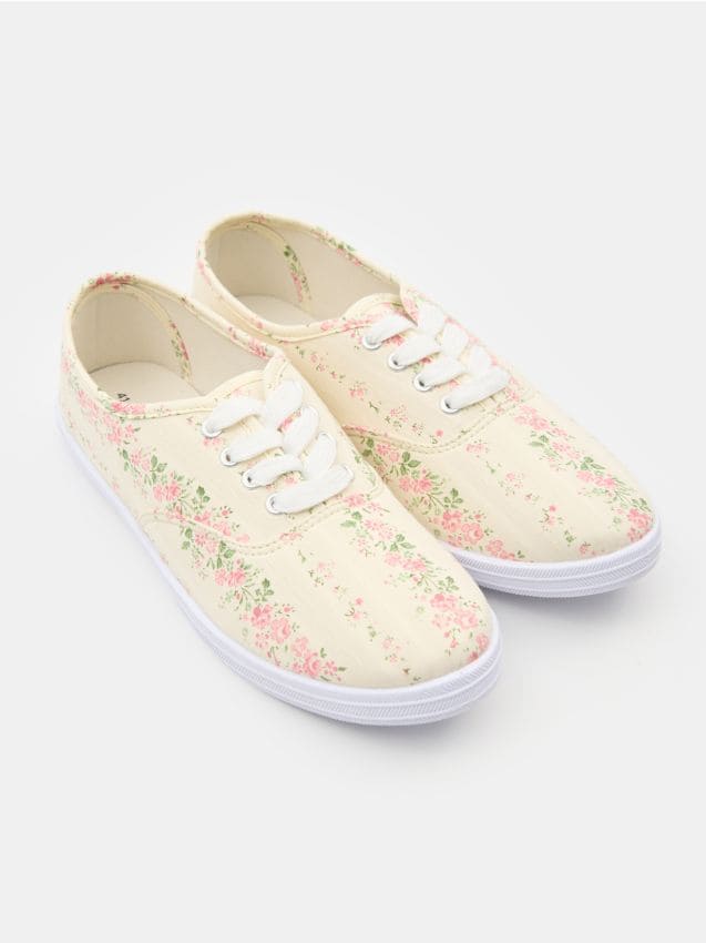 Sinsay - Teniși cu motiv floral - multicolor