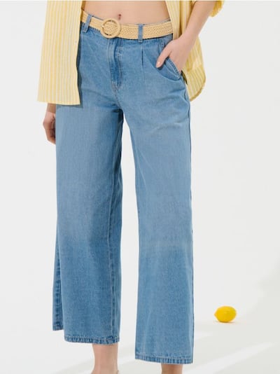 Spodnie jeansowe culotte