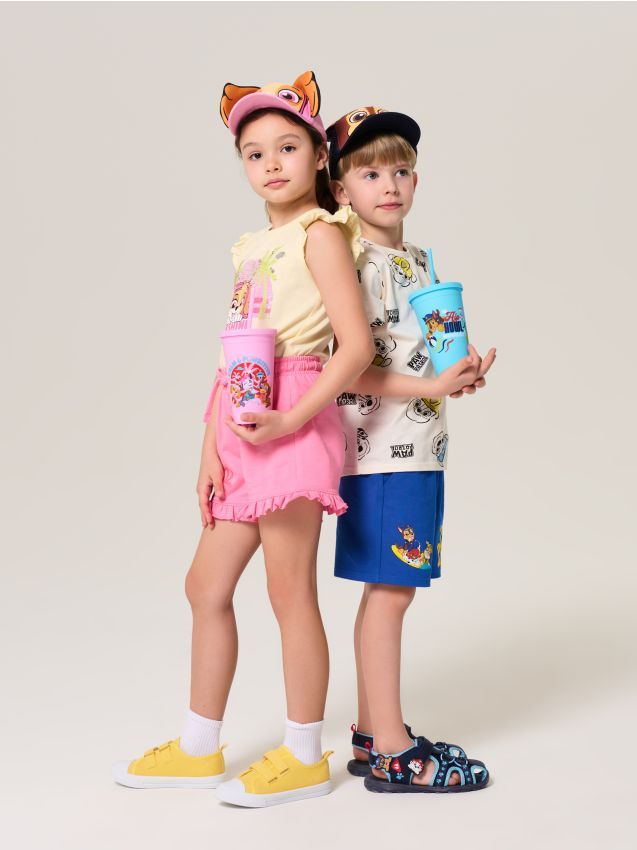 Sinsay - Pohár so slamkou PAW Patrol - viacfarebná