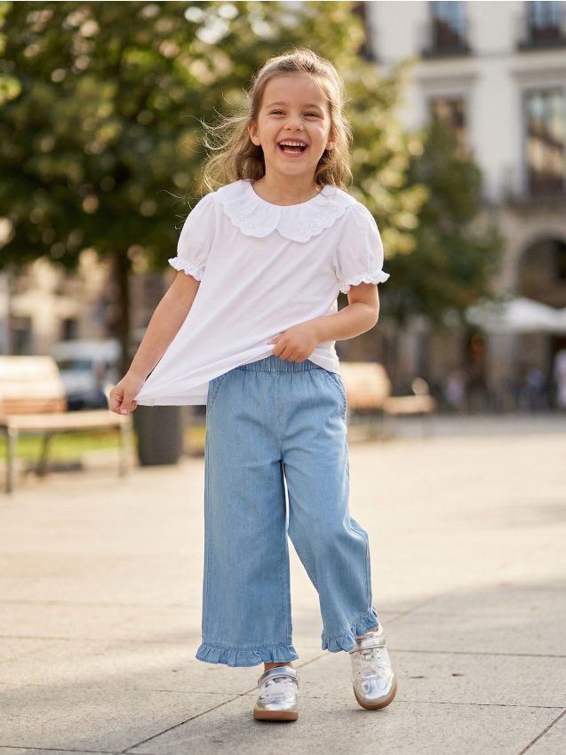 Sinsay - Bluză din bumbac - alb