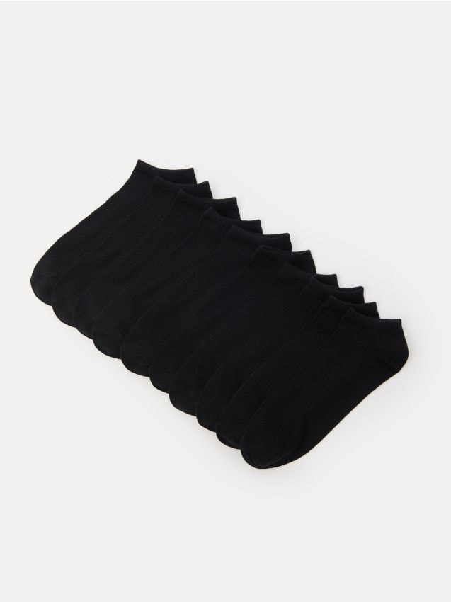 Sinsay - Skarpetki stopki 10 pack - czarny