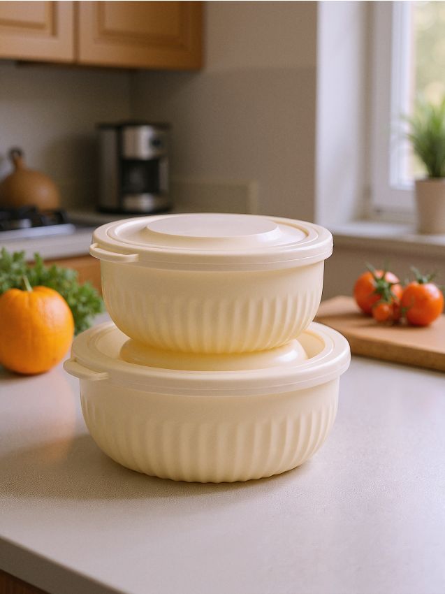 Sinsay - Nádoby na potraviny 2 ks - krémová