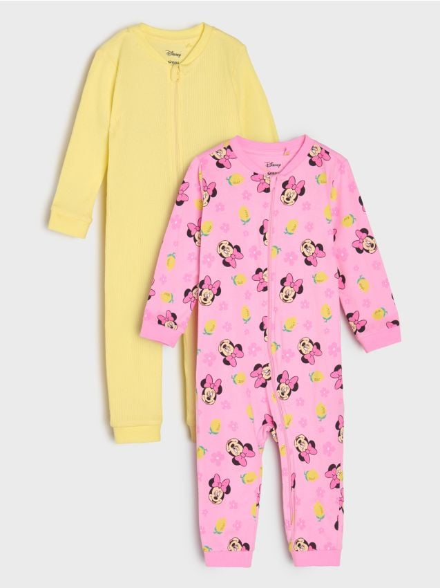 Sinsay - Set de 2 salopete din bumbac Minnie Mouse - roz