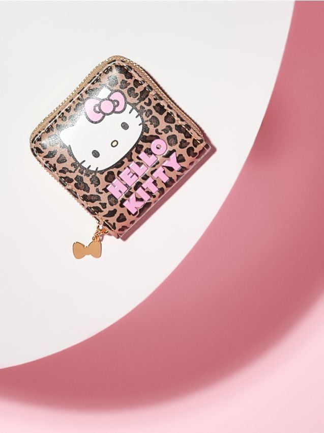 Sinsay - Portofel cu Print Leopard și Hello Kitty - multicolor