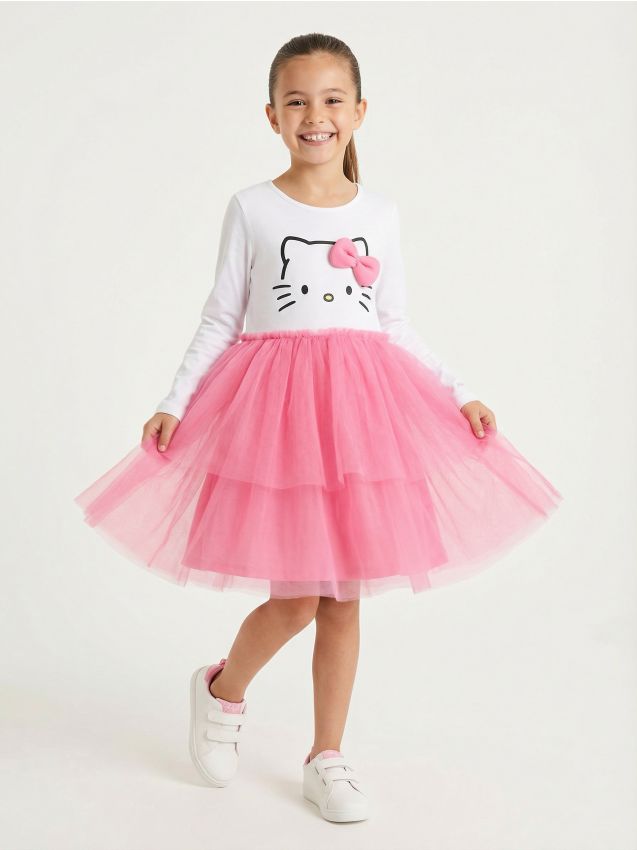 Sinsay - Rochie babydoll Hello Kitty - multicolor