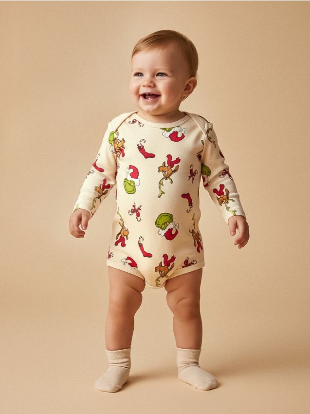 Sinsay - Body Grinch - krémová