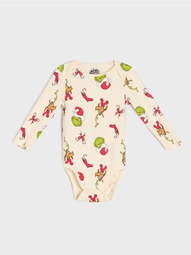 Sinsay - Body Grinch - krémová