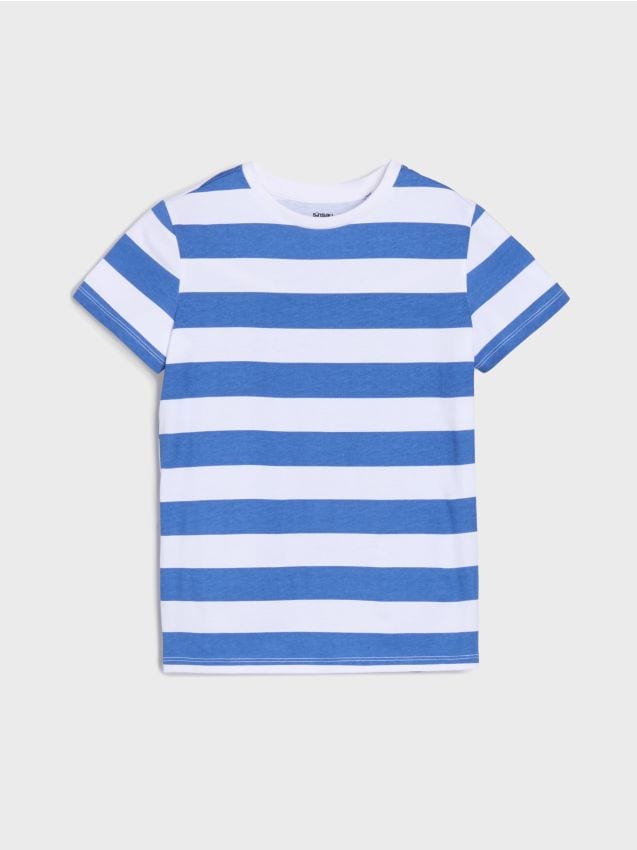 Sinsay - Tricou în dungi - alb