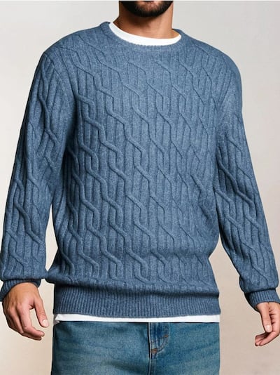 Dekoratyvinio rašto megztinis