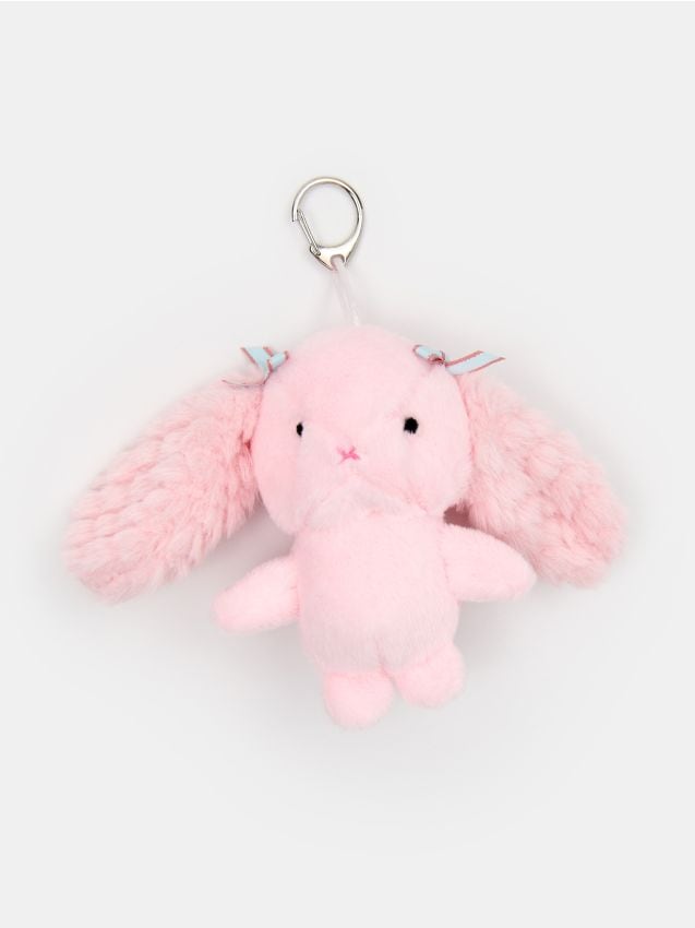 Sinsay - Breloc plușat în formă de iepure - roz-pastel