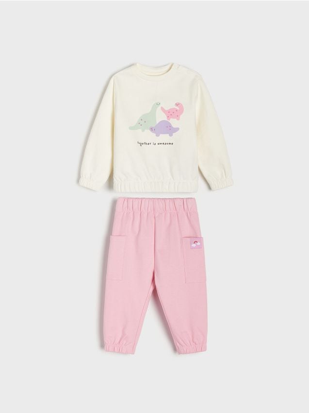 Sinsay - Úpletová súprava - krémová