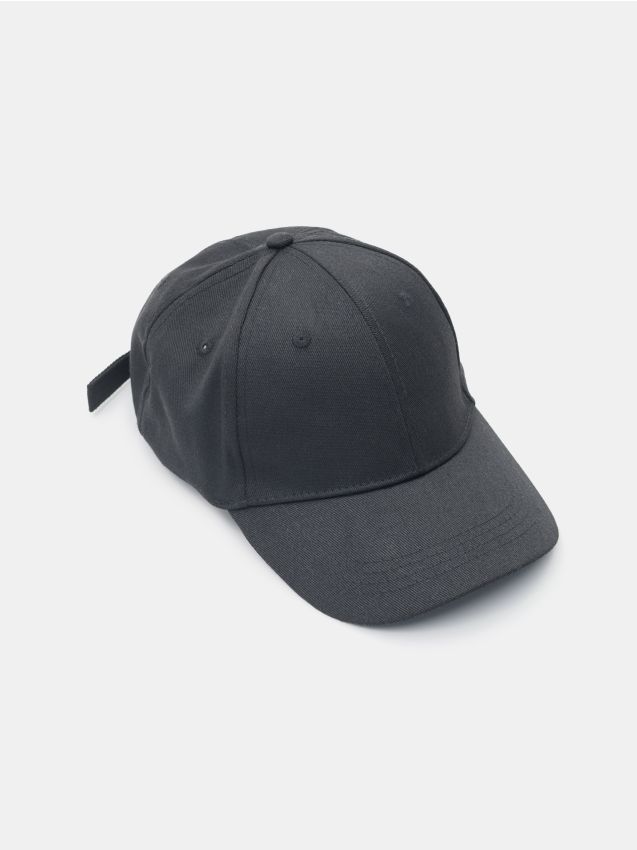 Sinsay - Șapcă de baseball din bumbac - negru