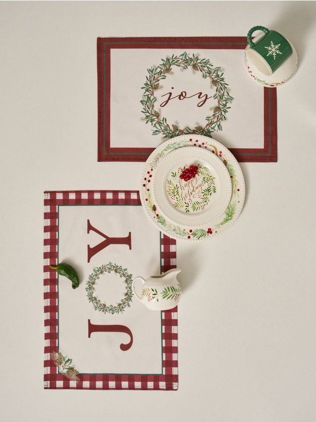 Sinsay - Vianočné prestieranie na stôl 2 ks - viacfarebná