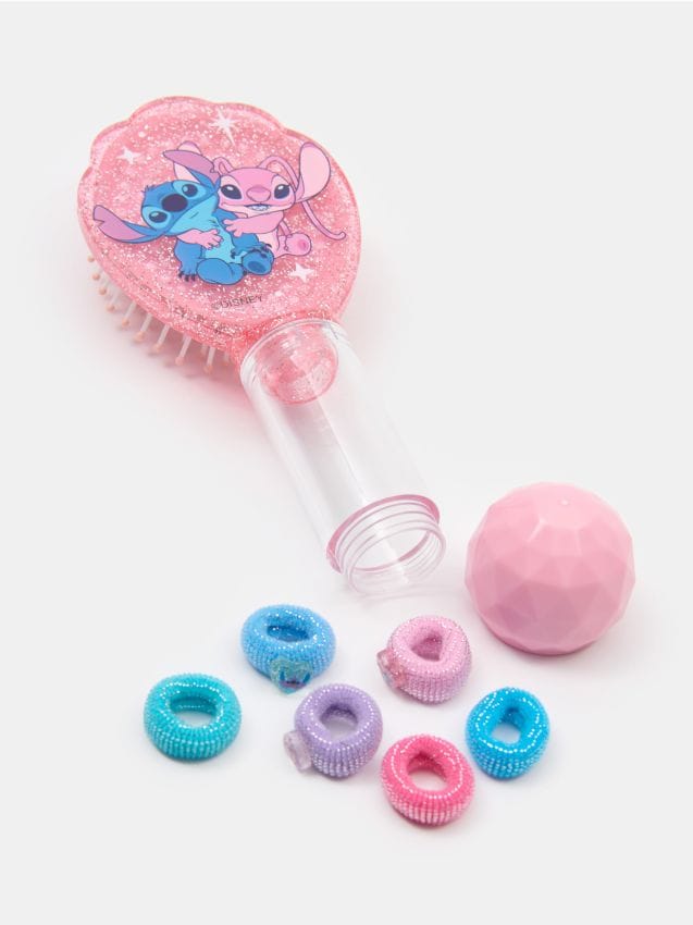 Sinsay Sinsay - Βούρτσα μαλλιών με λαστιχάκια Stitch - πολυχρωμο