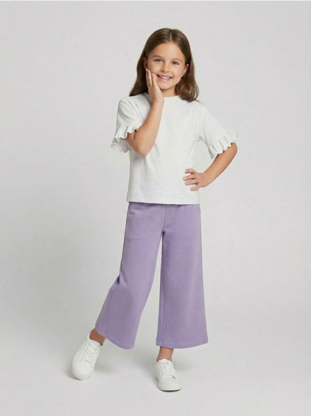 Sinsay - Bluză din bumbac cu broderie - crem