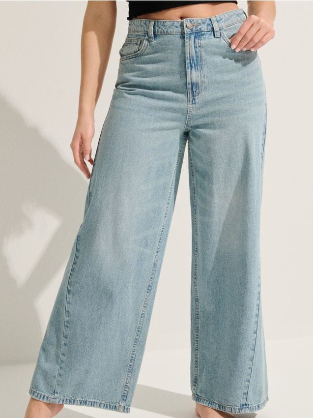 Wide leg džinsai - SINSAY