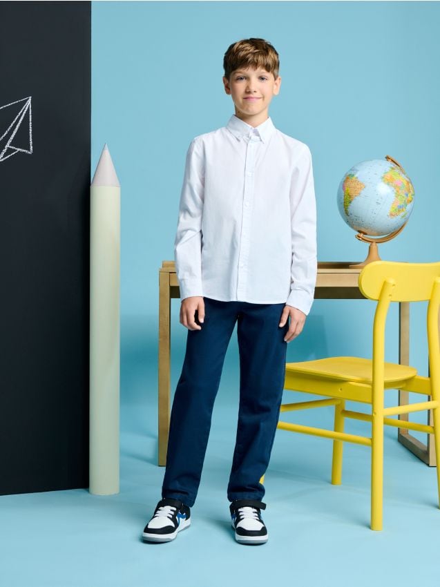 Plain chino trousers - SINSAY