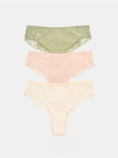 Confezione da 3 paia di slip alla brasiliana