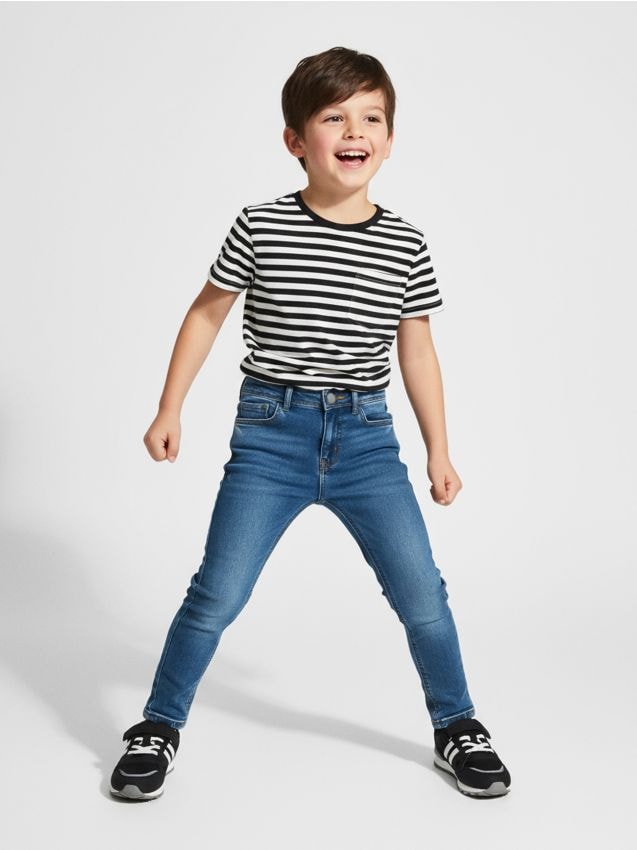 Sinsay - Blugi skinny - indigo jeans