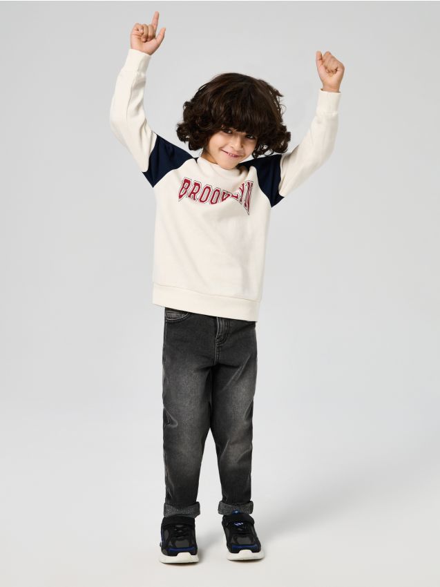 Sinsay - Jeansy skinny - szary