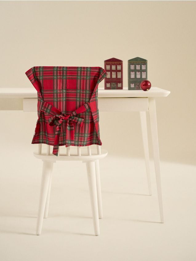 Sinsay - Poťahy na stoličky s vianočným motívom 2 kusy - červená