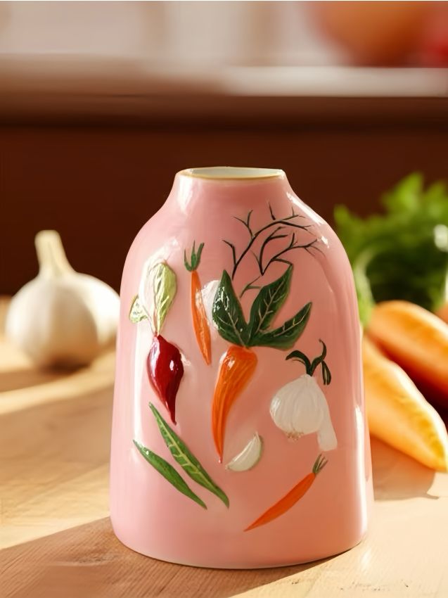 Sinsay - Vază ceramică - roz-pastel