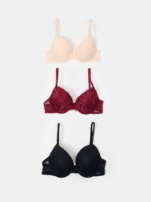 Sinsay - Sutien push up 3 pack - multicolor