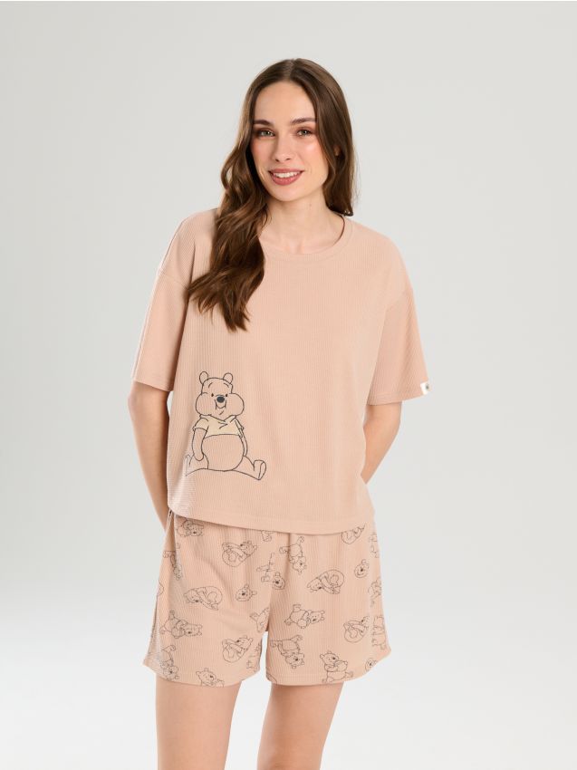 Dvoudílná pyžamová souprava s potiskem Winnie the Pooh - SINSAY