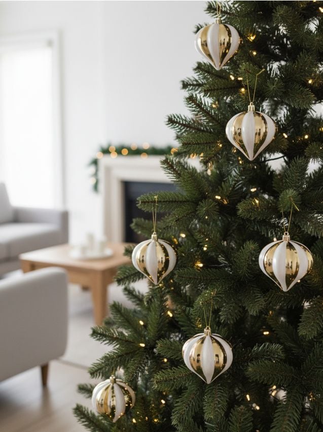 Sinsay - Balenie 6 vianočných ozdôb - biela