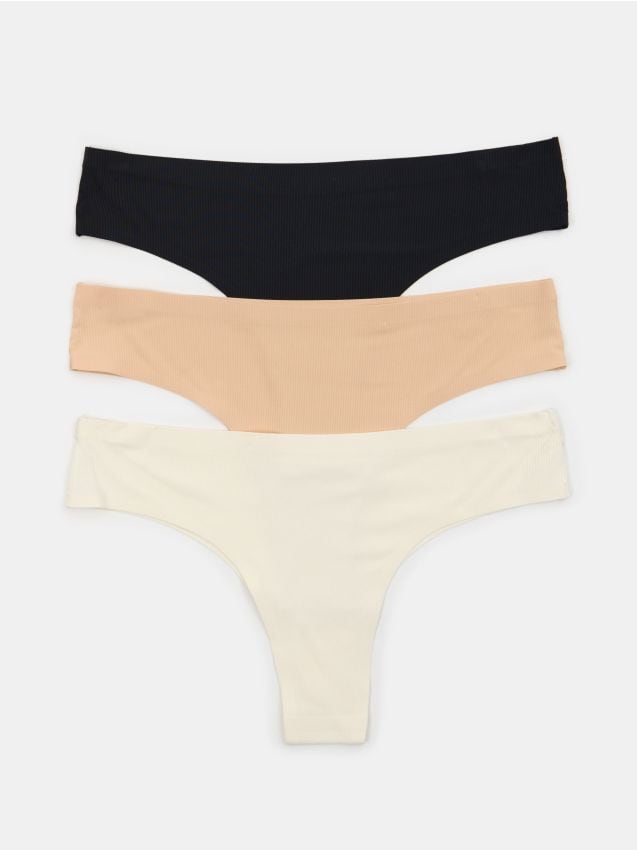 Sinsay - Súprava 3 brazílskych nohavičiek - viacfarebná