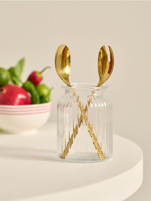 Sinsay - Sada príborov na servírovanie 2 pack - zlatá