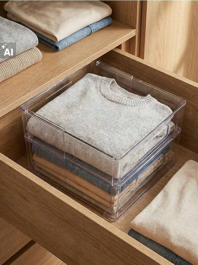 Sinsay - Organizator transparent extensibil pentru sertar - clear