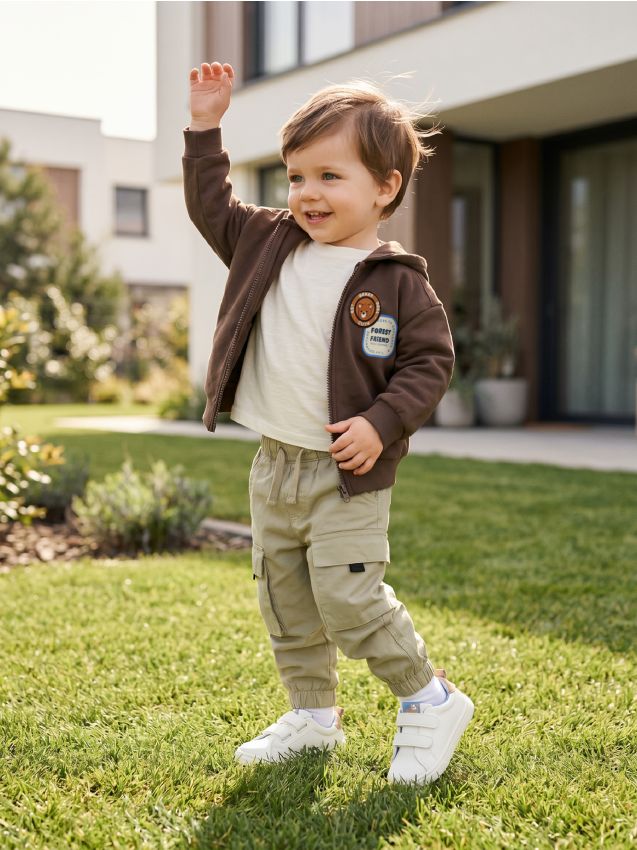 Sinsay - Pantaloni cargo - verde