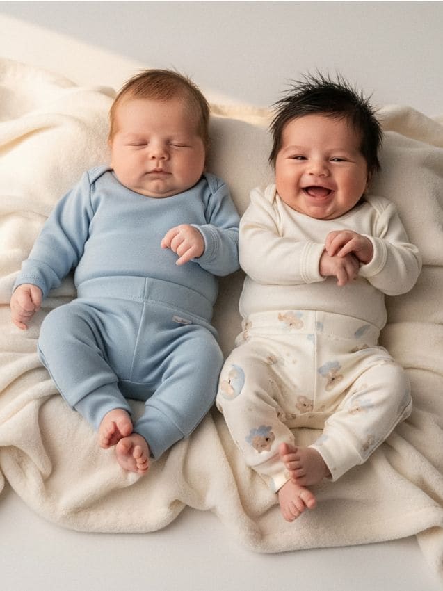 Sinsay - Set 2 colanți din bumbac - crem