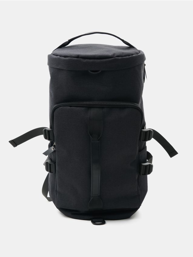 Zaino borsa 2 in 1 con più tasche - nero