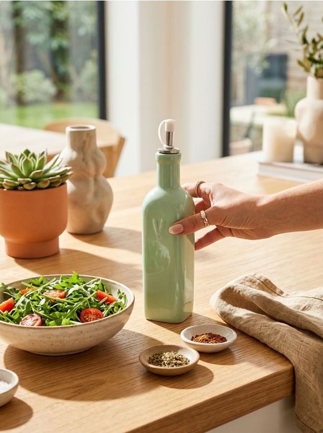 Sinsay - Sticlă de oțet - verde-pal