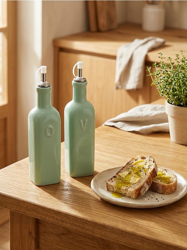 Sinsay - Dozator de ulei de măsline - verde-pal