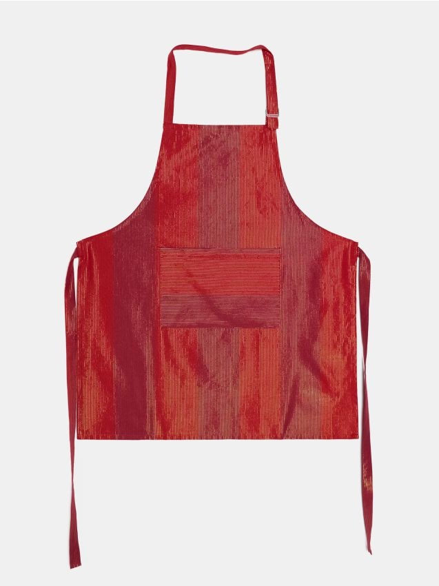 Sinsay - Kuchynská zástera s vreckom - červená