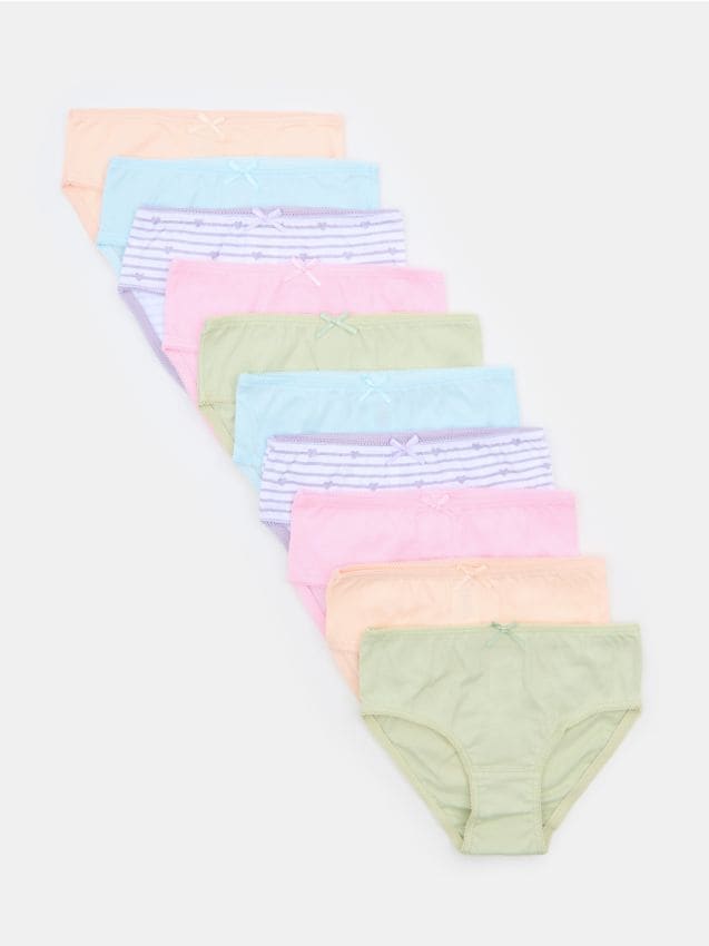 Sinsay - Chiloți tip bikini 10 pack - multicolor