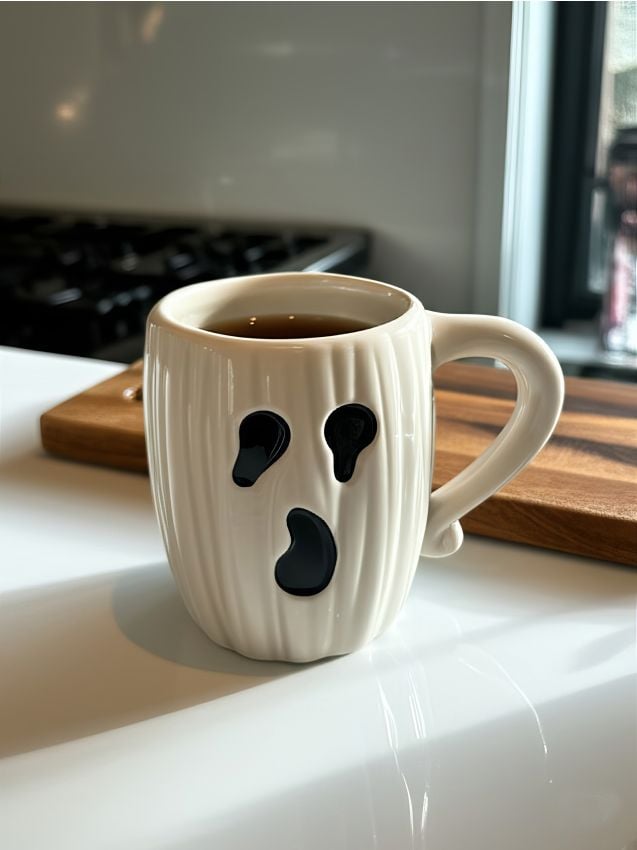 Sinsay - Hrnček na Halloween - biela