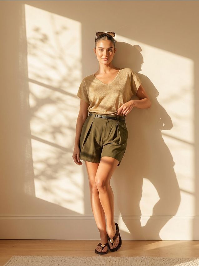 Sinsay - Bluză cu amestec de viscoză - bej