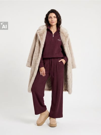Παντελόνια wide leg με μείγμα από βισκόζη