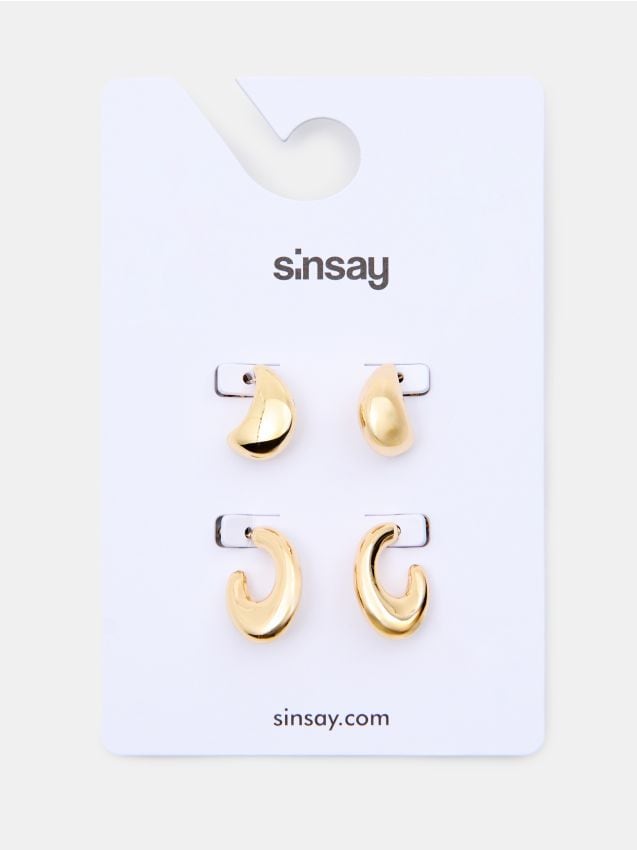 Sinsay - Set de cercei 2 pack - auriu