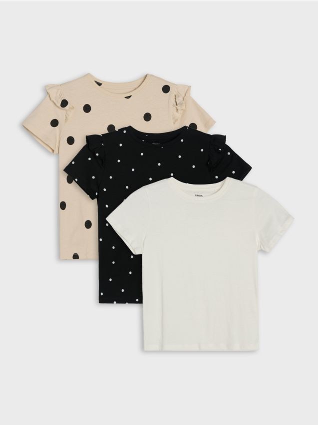 Sinsay - Tricouri din bumbac 3 pack - multicolor