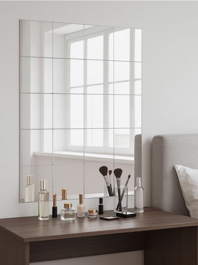 Nástěnná zrcadlová dlaždice