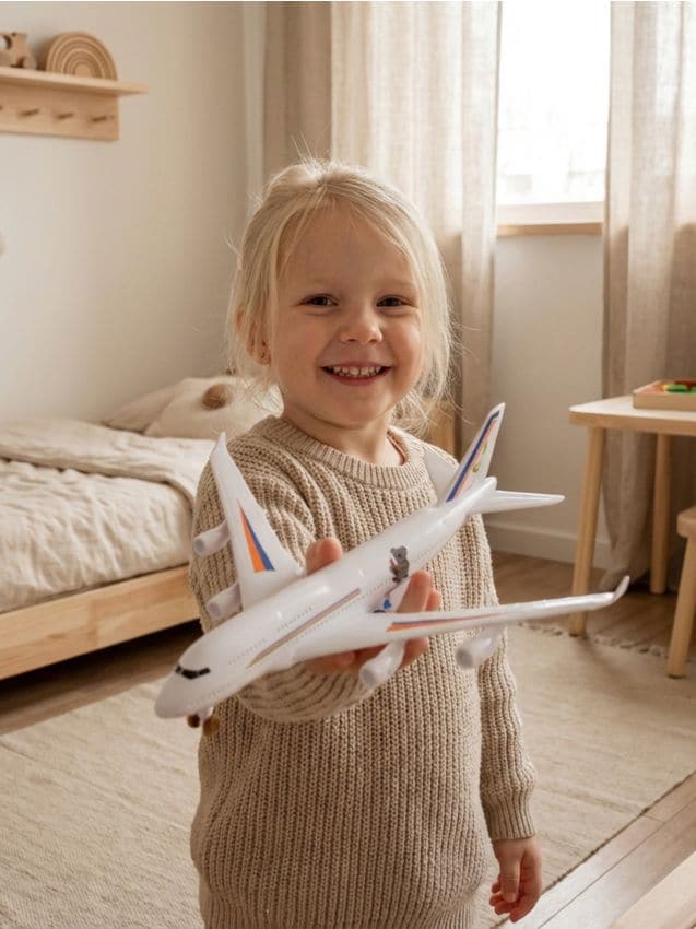 Sinsay - Jucărie – Avion cu sunet și lumină - alb