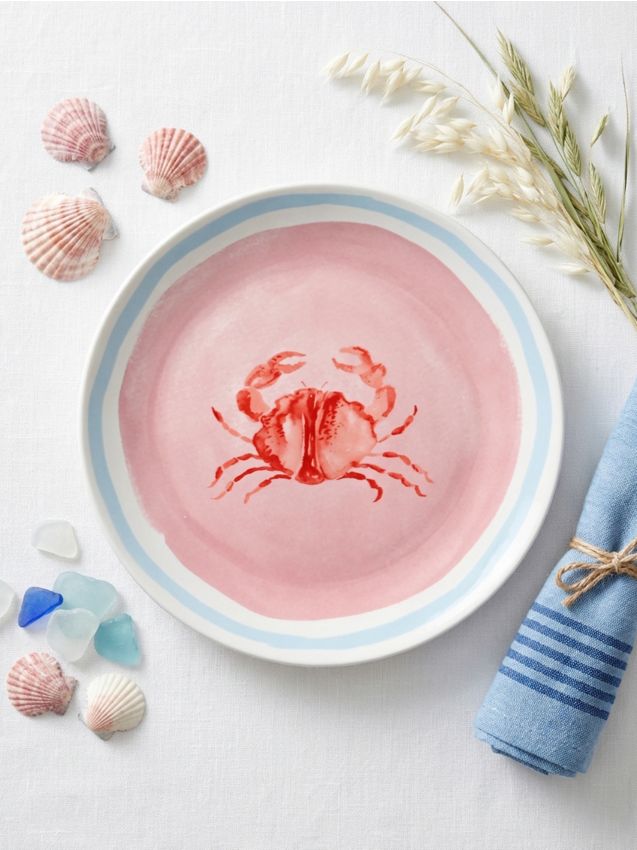 Sinsay - Farfurie ceramică cu imprimeu - roz