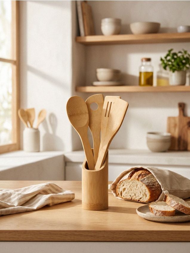 Sinsay - Spatule de bucătărie 5 pack - bej