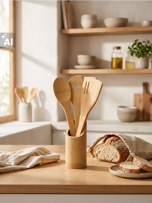 Sinsay - Spatule de bucătărie 5 pack - bej