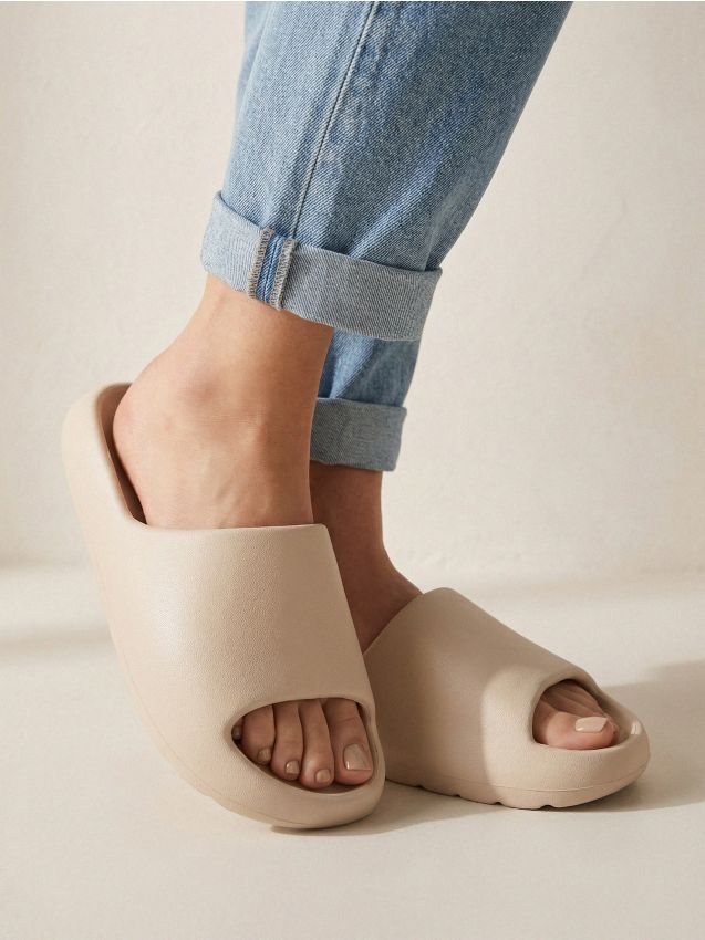 Sinsay - Șlapi basic - nude